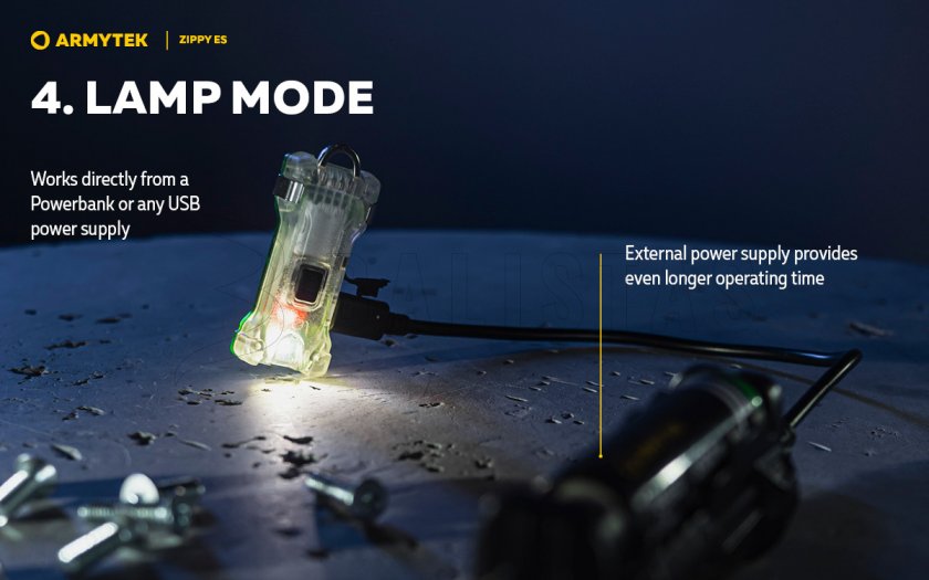 Kulcstartó Armytek Zippy ES Blue