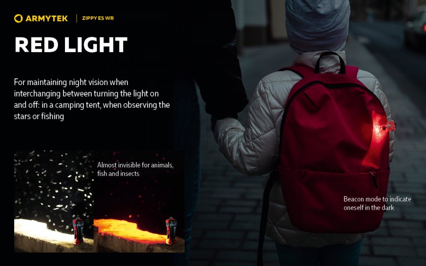 Kulcstartó Armytek Zippy ES WR Red