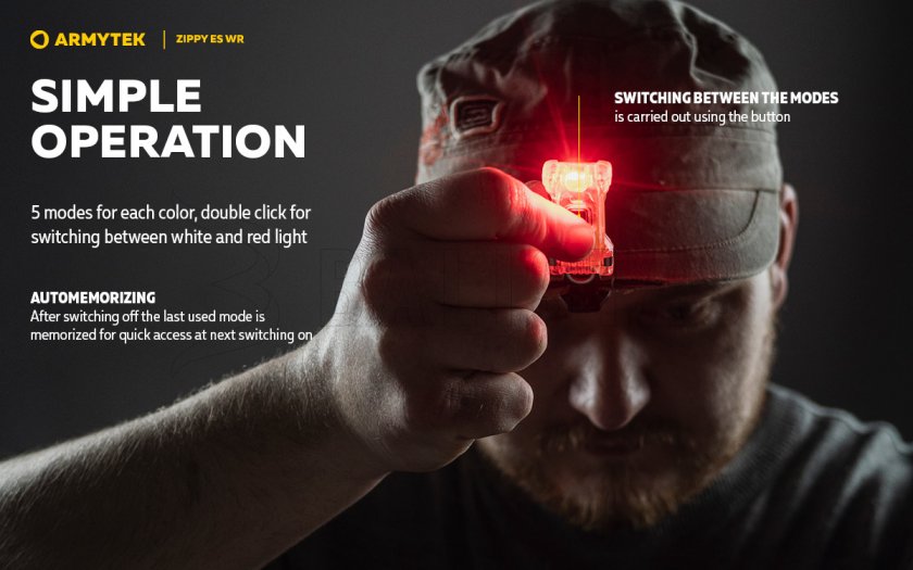 Kulcstartó Armytek Zippy ES WR Red