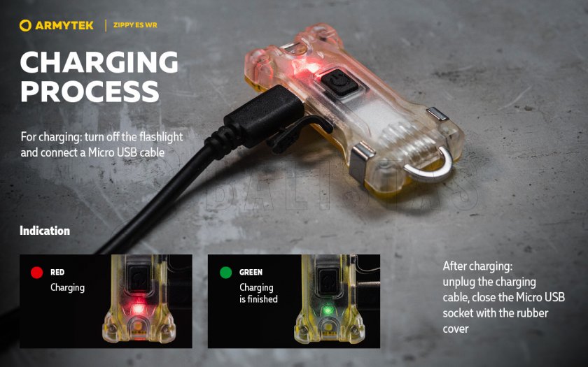 Kulcstartó Armytek Zippy ES WR Red