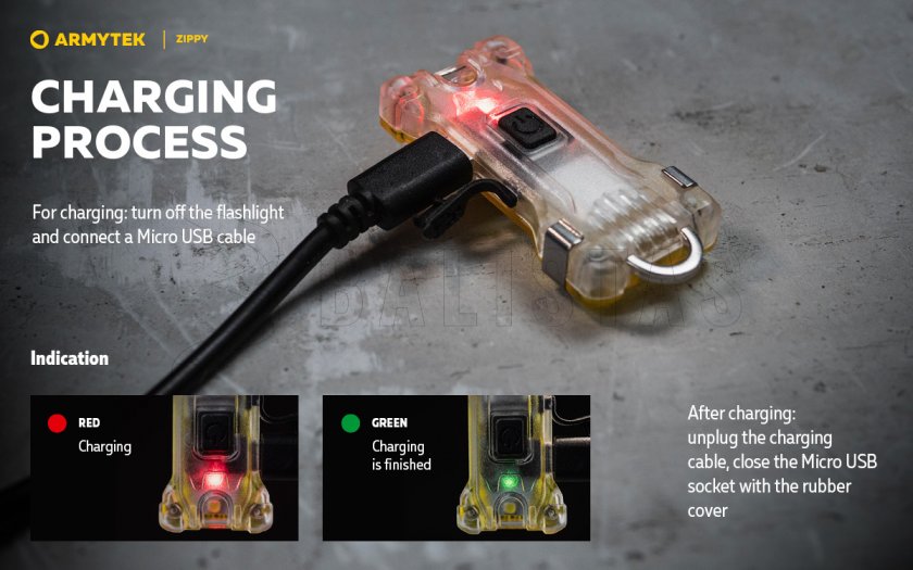 Kulcstartó Armytek Zippy Red
