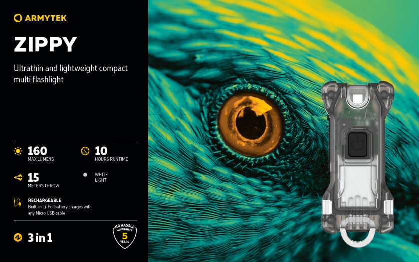 Kulcstartó Armytek Zippy Red