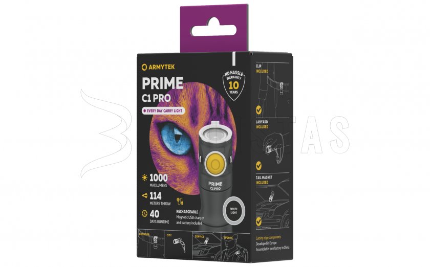 Zseblámpa Armytek Prime C1 Pro hideg fény