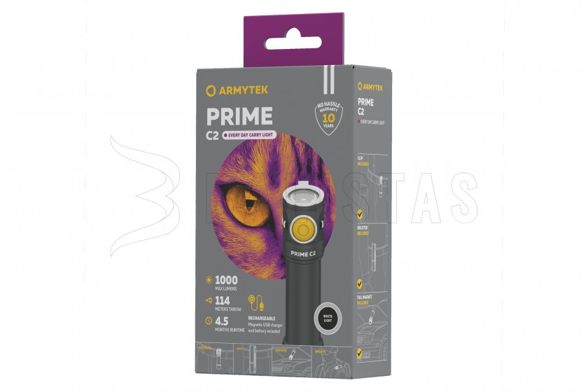 Zseblámpa Armytek Prime C2 - hideg fény