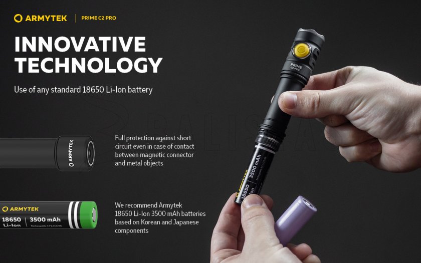 Svítilna Armytek Prime C2 Pro v4 Meleg fény