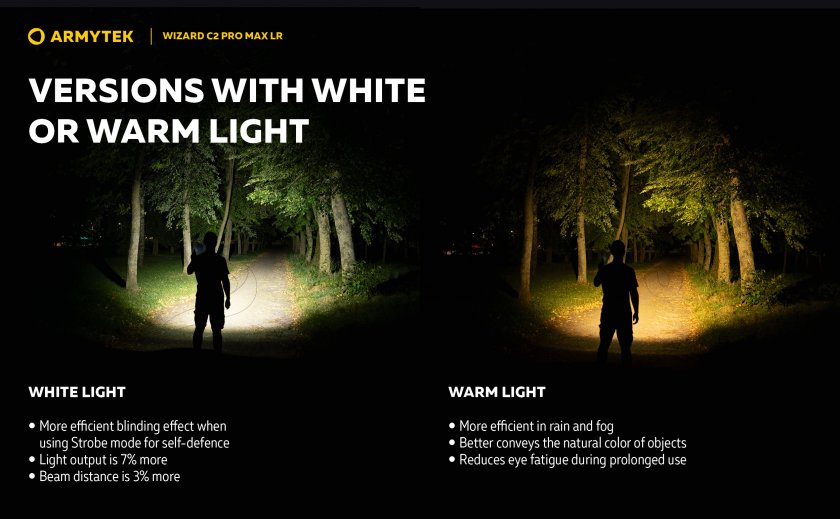 Zseblámpa Armytek Wizard C2 Pro MAX LR hideg fény