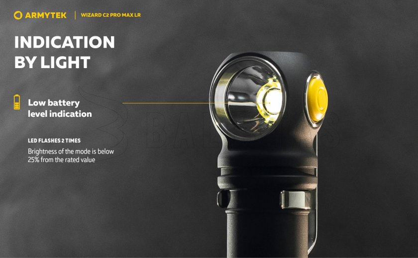 Zseblámpa Armytek Wizard C2 Pro MAX LR hideg fény