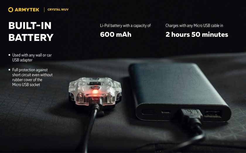 Multifunkciós lámpa Armytek Crystal - szürke UV