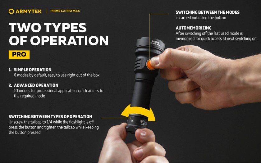 Armytek Prime C2 Pro Max elemlámpa, hideg fény