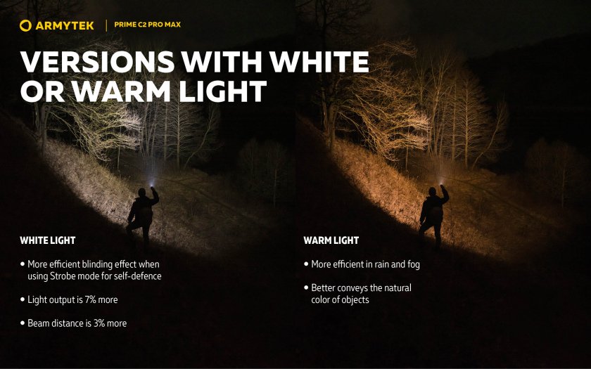 Armytek Prime C2 Pro Max elemlámpa, hideg fény