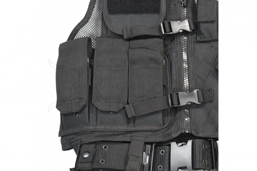 Taktikai mellény Mil-Tec CROSSDRAW USMC fekete