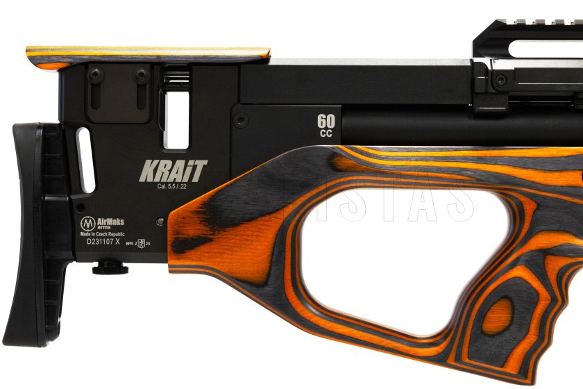 Légpuska AirMaks Krait WX Tube 6,35mm Orange Lamino