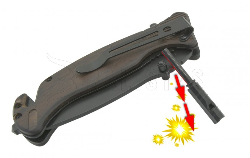 Összecsukható kés BLACK BLADE biztonsági zárral 21,7 cm