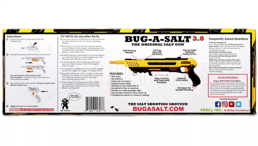 Sós sörétes puska Bug-A-Salt 3.0 Classic Yellow