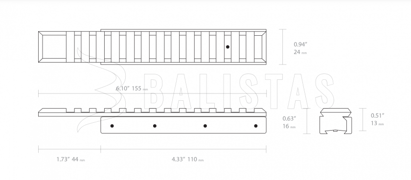 Hawke adapter redukció 11mm-ről 22mm-re