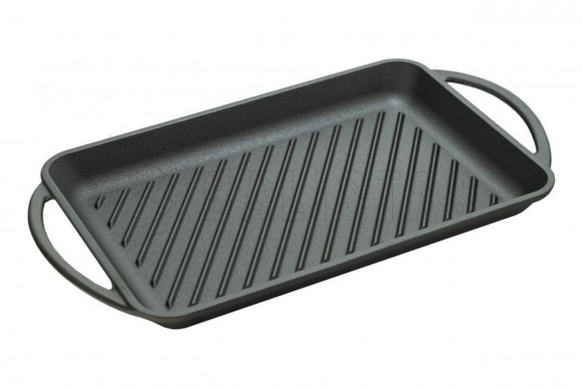 Grill serpenyő fülekkel LITINA 33x21,5cm