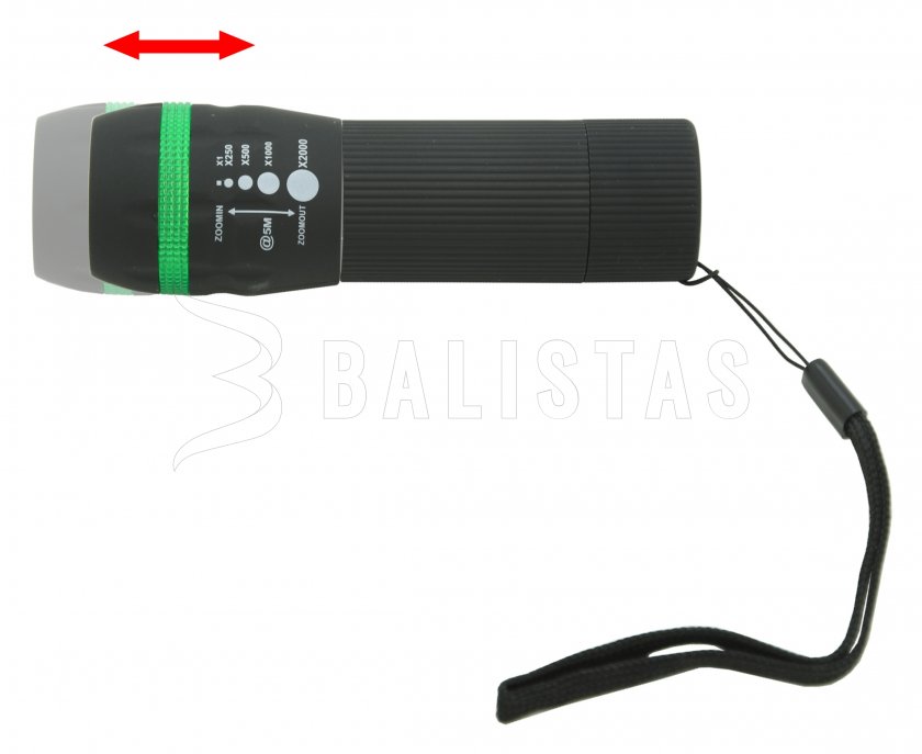LED zseblámpa 50lm ZOOM