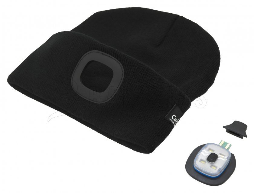 Sapka BLACK LED lámpával USB