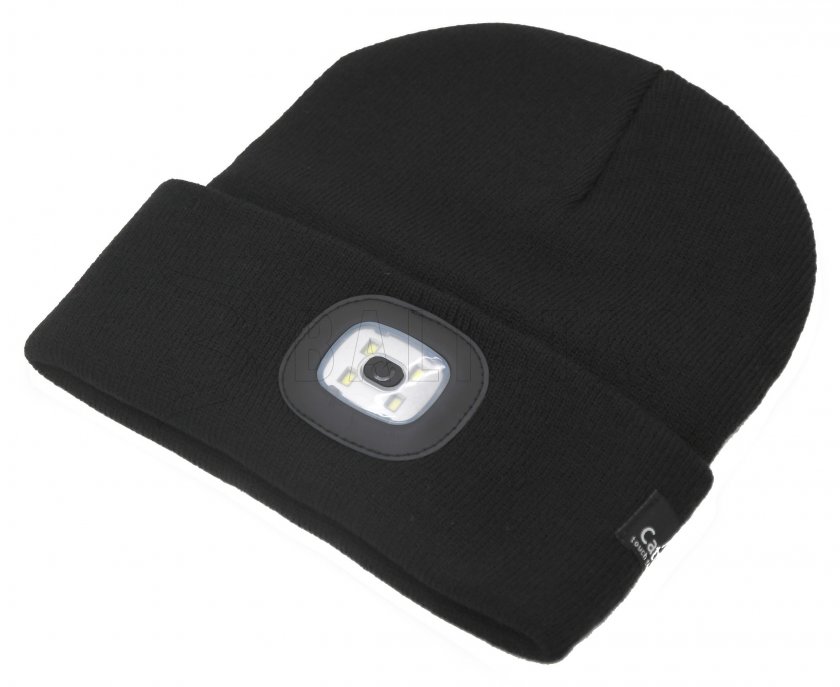 Sapka BLACK LED lámpával USB