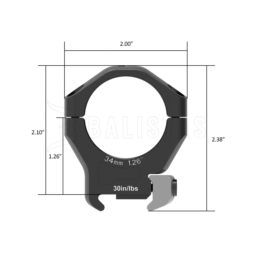 Szerelék Arken Halo 22mm/34mm közepes