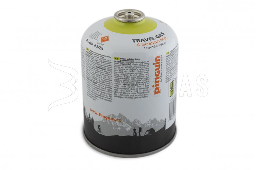 Gázpalack Pinguin Travel Gas 450g
