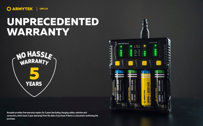 Töltő Armytek UNI C4 plug type C