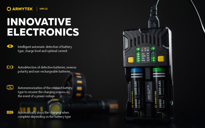 Töltő Armytek UNI C2 plug type C