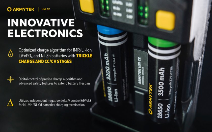 Töltő Armytek UNI C2 plug type C