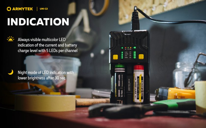 Töltő Armytek UNI C2 plug type C