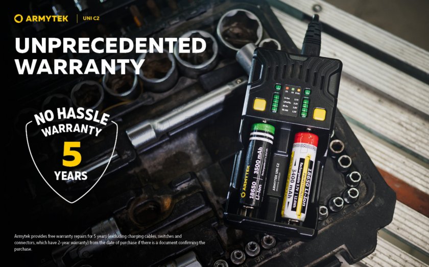 Töltő Armytek UNI C2 plug type C