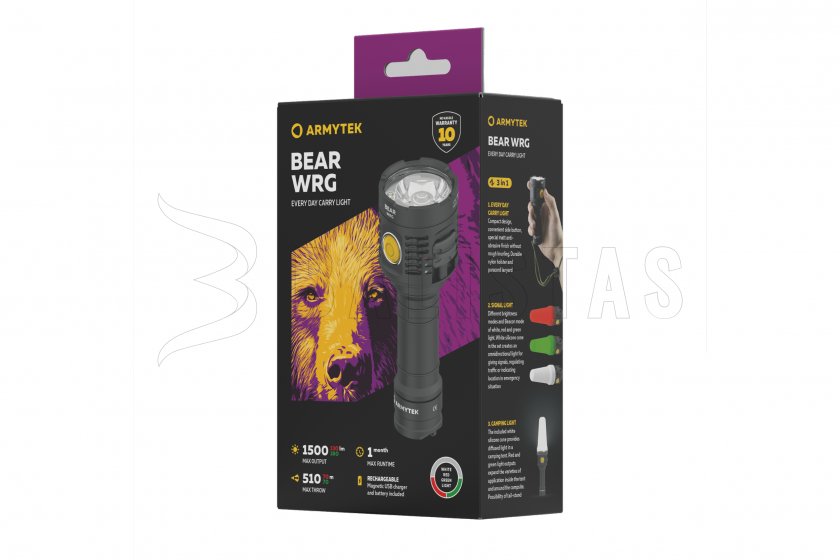 Multifunkciós zseblámpa Armytek Bear WRG