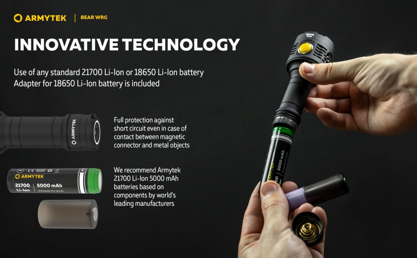 Multifunkciós zseblámpa Armytek Bear WRG