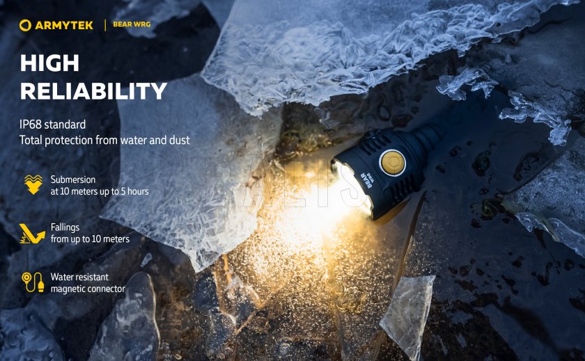 Multifunkciós zseblámpa Armytek Bear WRG