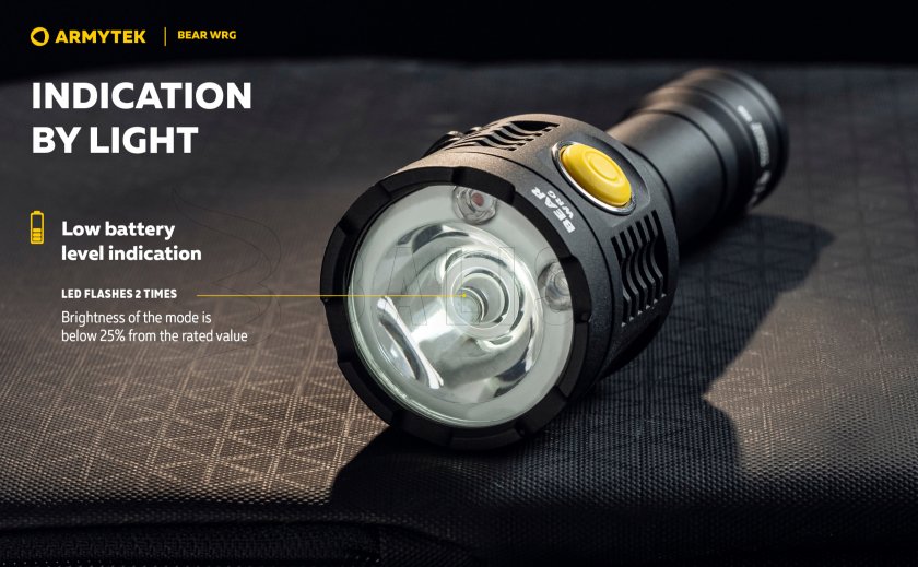 Multifunkciós zseblámpa Armytek Bear WRG