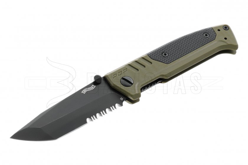 Kés Walther PDP Tanto serrated OD green