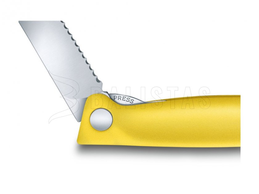 Victorinox zöldség hámozó kés, hullámos él, sárga