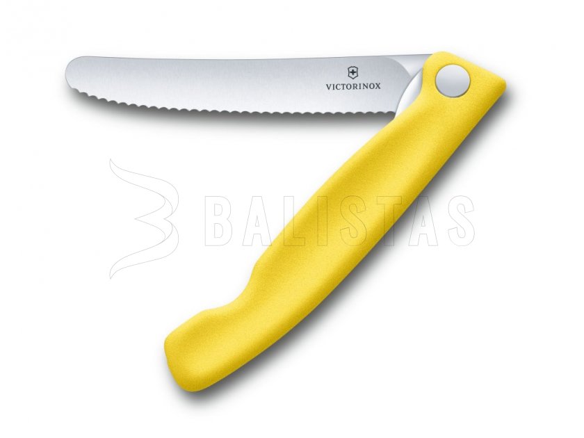 Victorinox zöldség hámozó kés, hullámos él, sárga