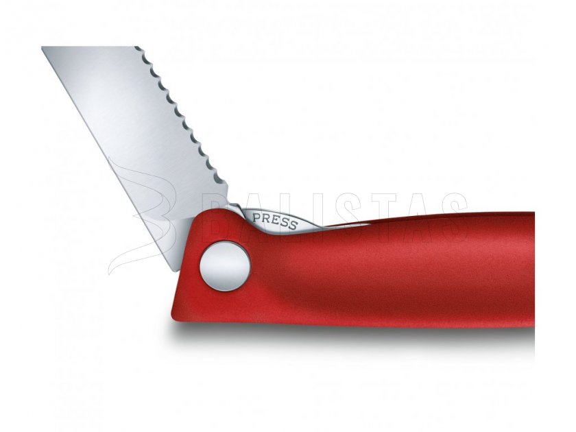Zöldséghez való zsebkés Victorinox, hullámos él, piros