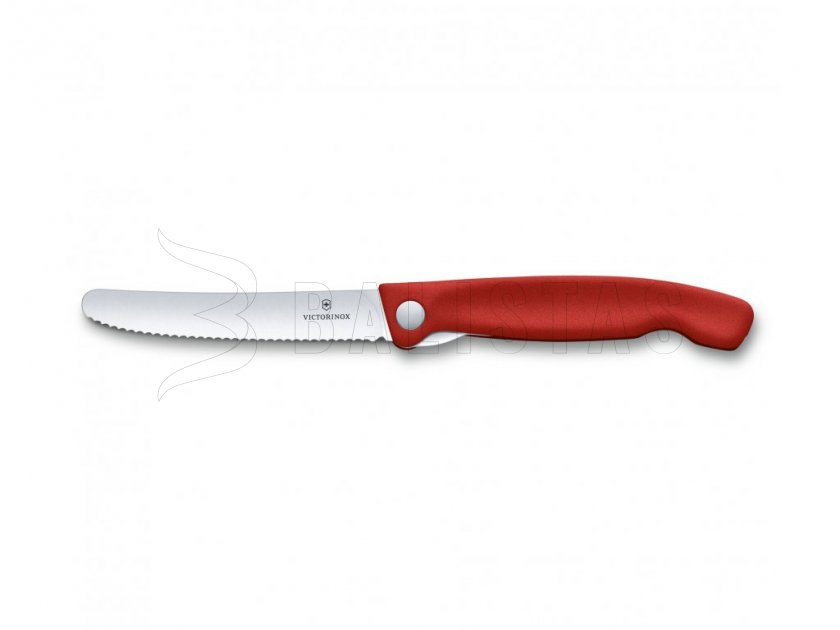 Zöldséghez való zsebkés Victorinox, hullámos él, piros