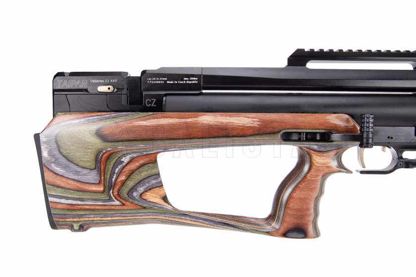 Légpuska Taipan Veteran II TAC 550mm 6,35mm Tactical Laminate Forest