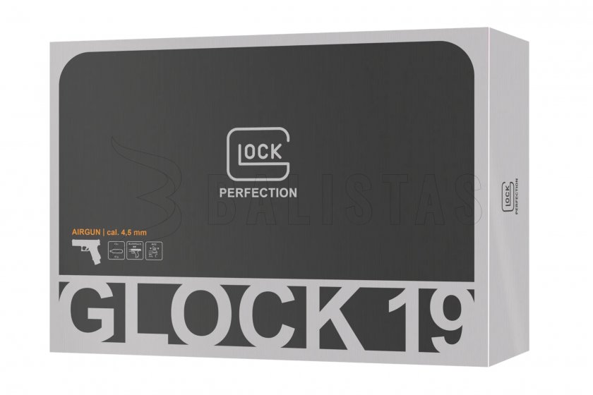 Légpisztoly Umarex Glock 19 Gen5 BlowBack MOS BB 4,5mm Black