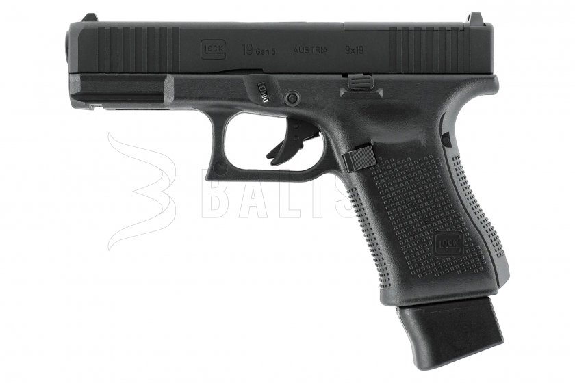 Légpisztoly Umarex Glock 19 Gen5 BlowBack MOS BB 4,5mm Black