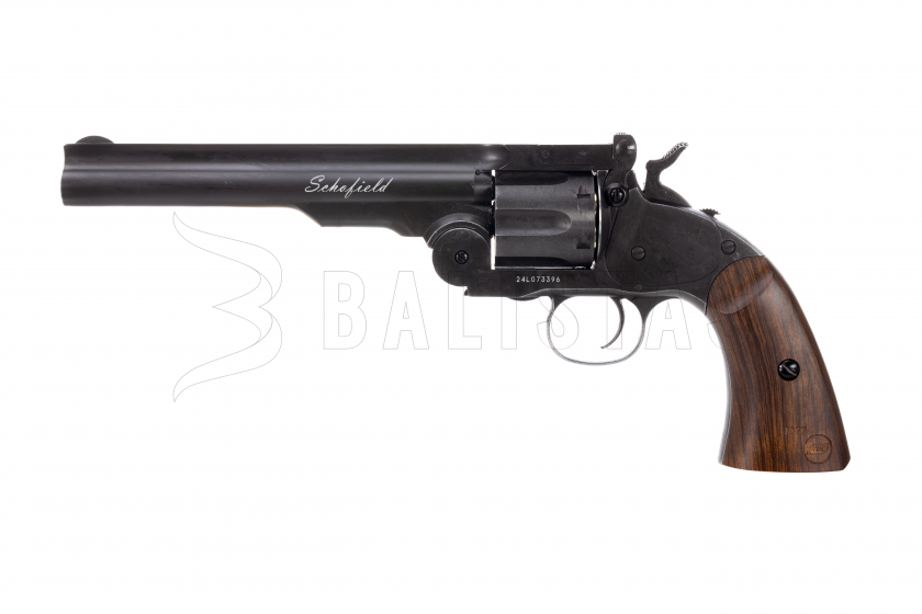 Légpisztoly revolver ASG Schofield 6" Fekete 4,5mm Diabolo