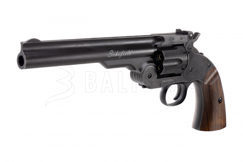 Légpisztoly revolver ASG Schofield 6" Fekete 4,5mm Diabolo
