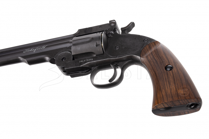 Légpisztoly revolver ASG Schofield 6" Fekete 4,5mm Diabolo