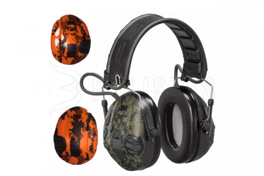 Fültok Peltor SportTac aktív 26SNR digicamo narancssárga/zöld