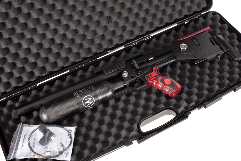 Légpuska AirMaks Krait L 5,5mm Red Lamino
