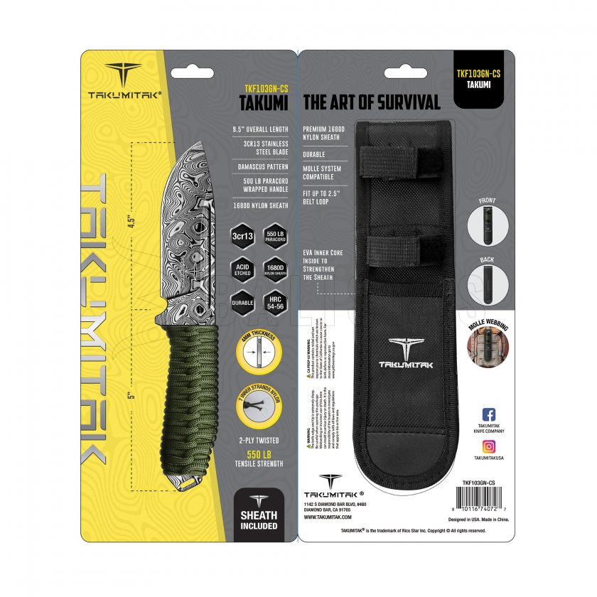 Nőž Takumitak Takumi TKF103GN-CS