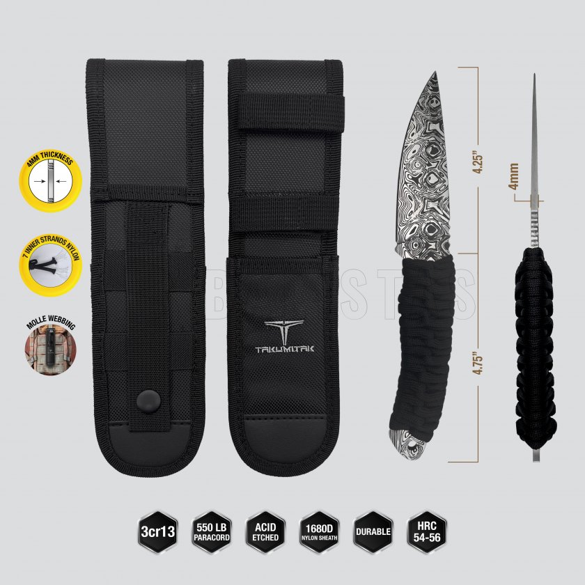 Kés Takumitak Nighthawk TKF101BK-CS
