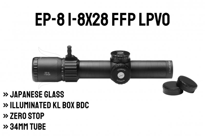 Arken EP-8 1-8X28 FFP KL BOX MOA céltávcső